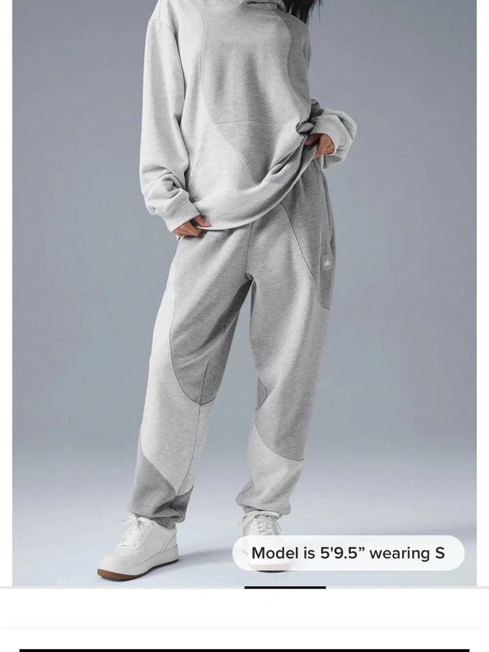 Alo Makes Waves joggers sweatpants XS unisex athletic heather gray tonal